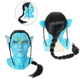 Avatar Jake Sully Wig Avatar 2 Latex Mask Halloween Mask Party Prop ACcosplay